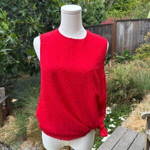 Babaton Sleeveless Tie Blouse Sz S